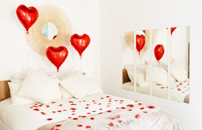 Week-end ou séjour en amoureux à L'Olympe des Sens. Suite romantique à Portiragnes. Proche de Béziers et du Cap d'agde.